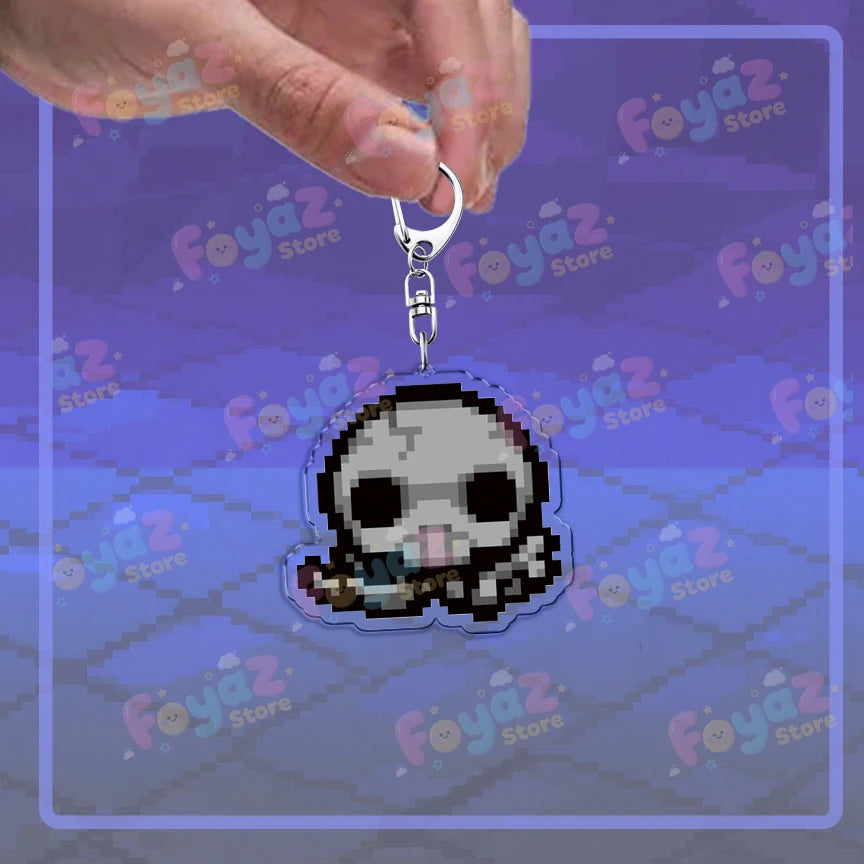 Isaac Pixel Art Keychain - PlusGamer